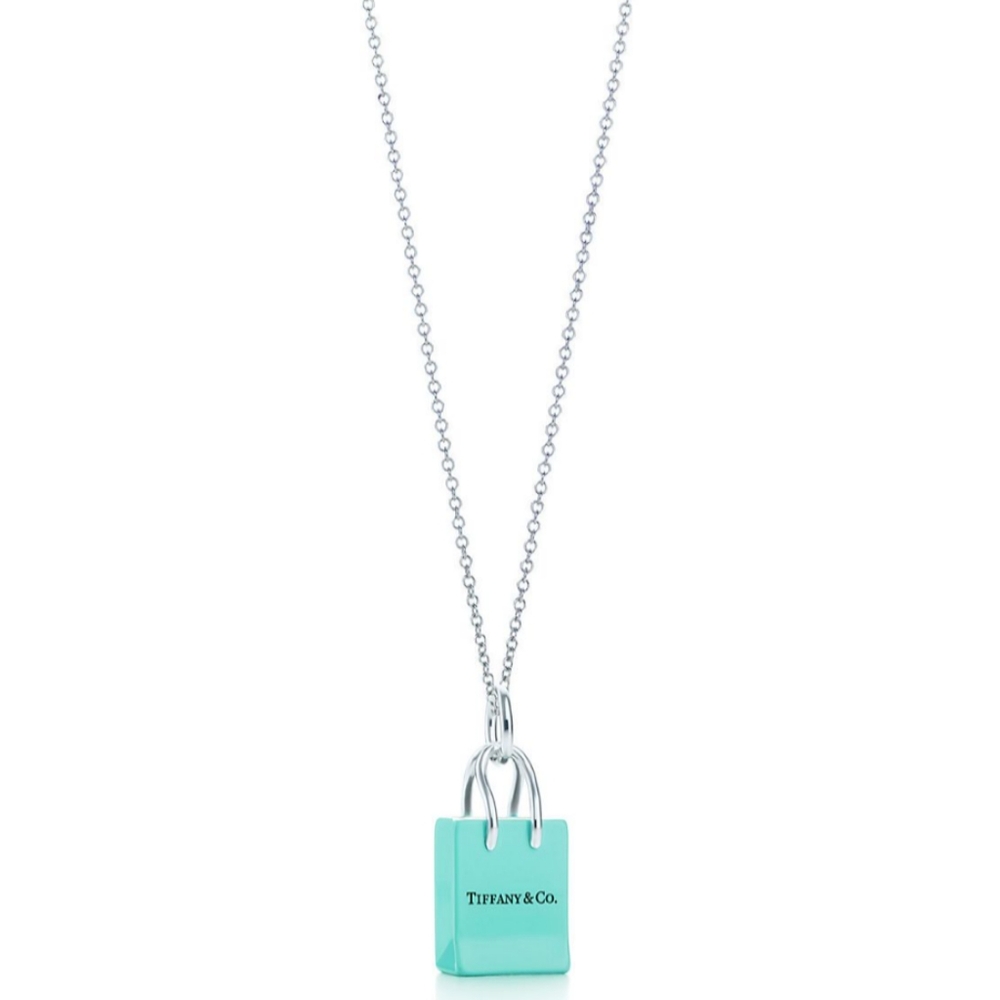 *SOLD*🩵 Tiffany & Co. Shopping Bag Pendant Necklace 🩵